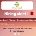 Program Lead - Women Empowerment (Udaipur) Manjari Foundation jobs by NGO Hiring